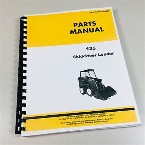 john deere 125 skid steer parts|john deere 125 owners manual.